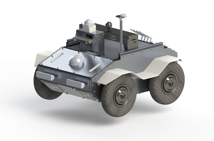 Rover robot facing left